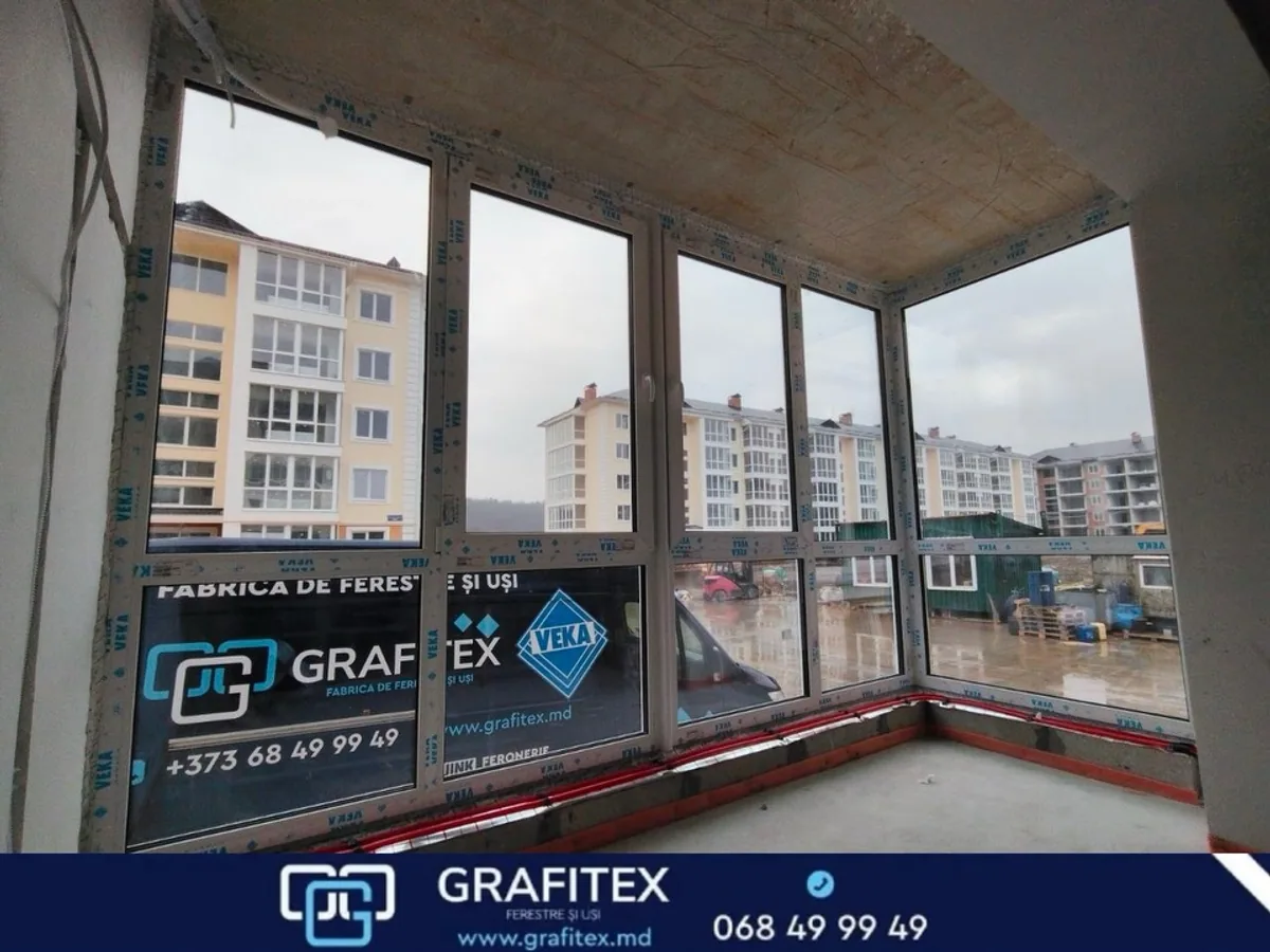 Exemplu de bloc de balcon PVC VEKA — montaj Grafitex Moldova